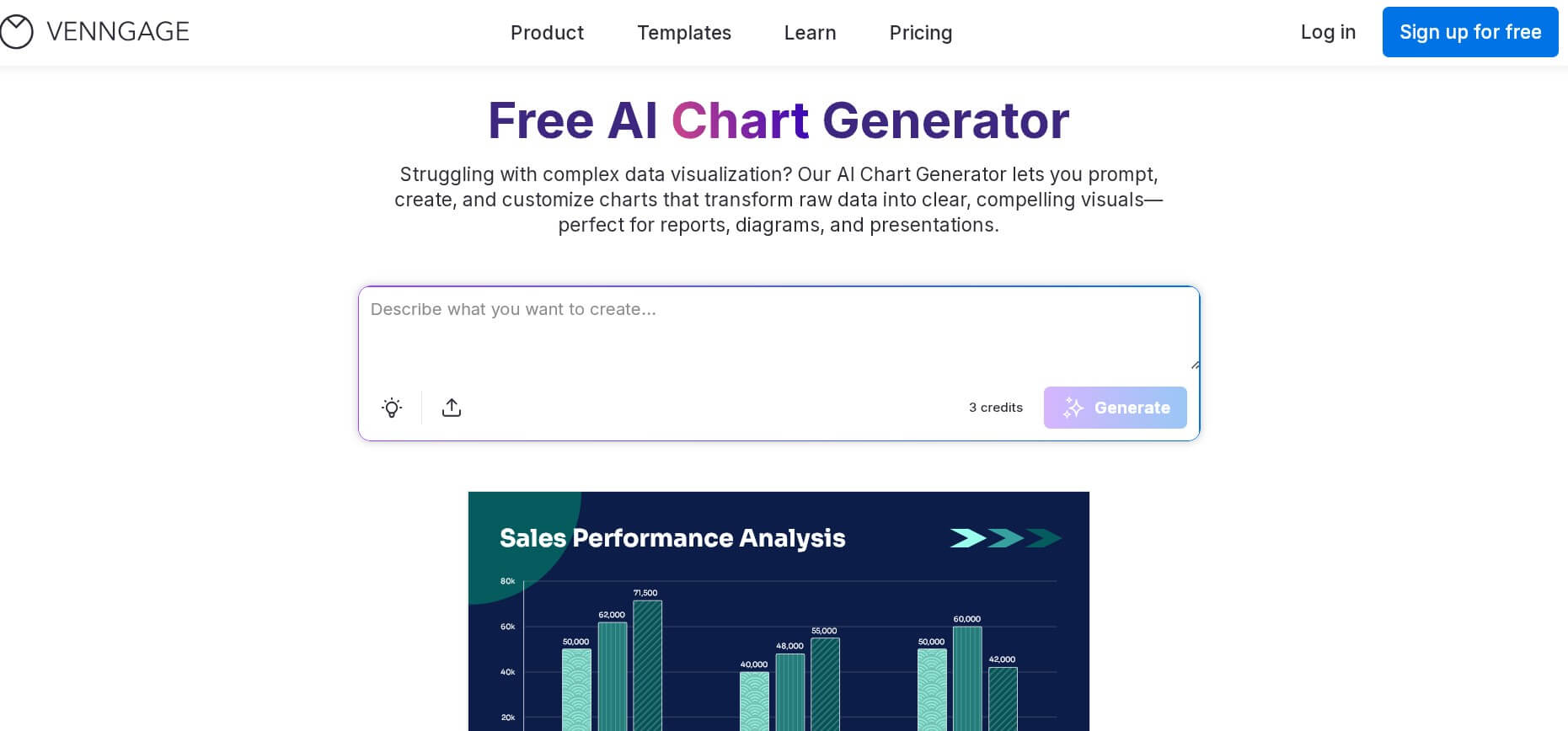 Venngage AI Chart Generator