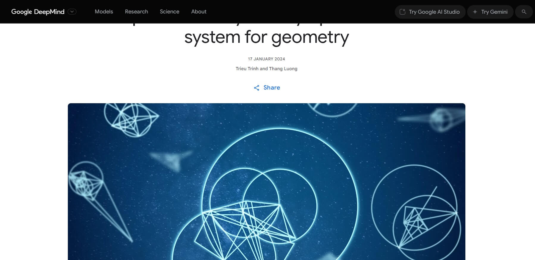 AlphaGeometry / DeepMind