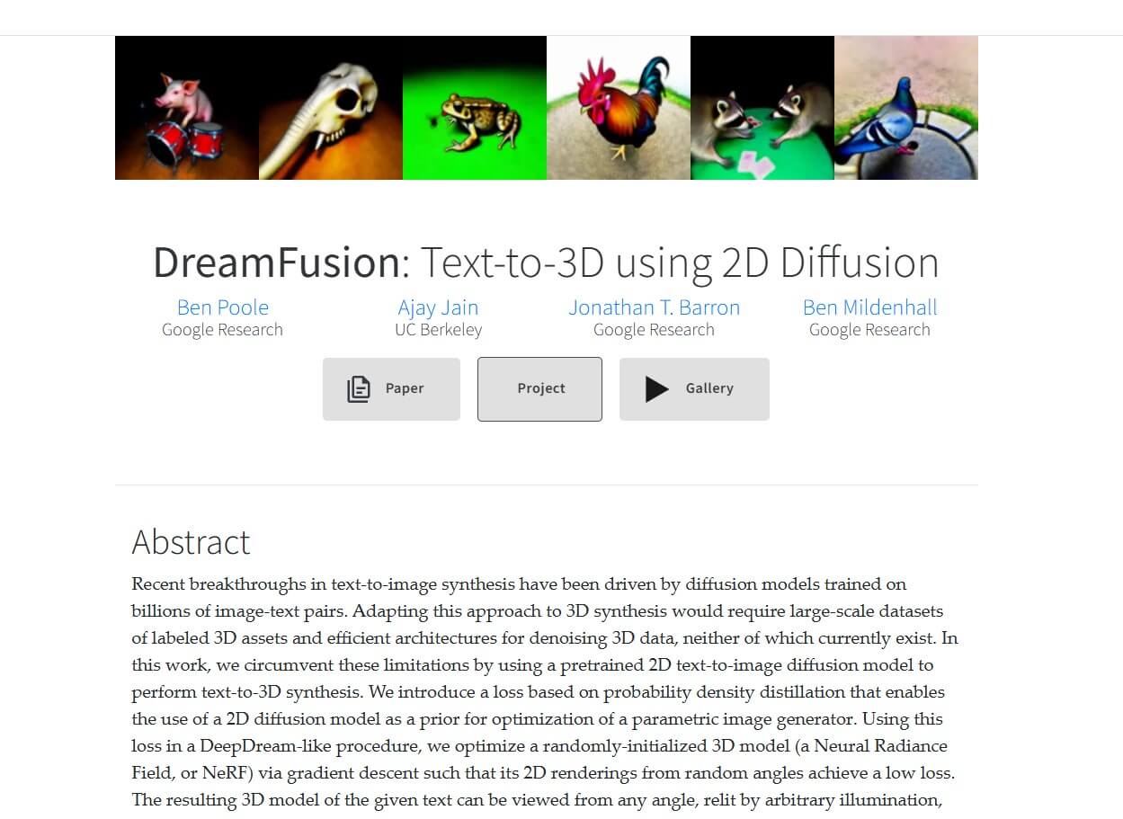 DreamFusion (Google)