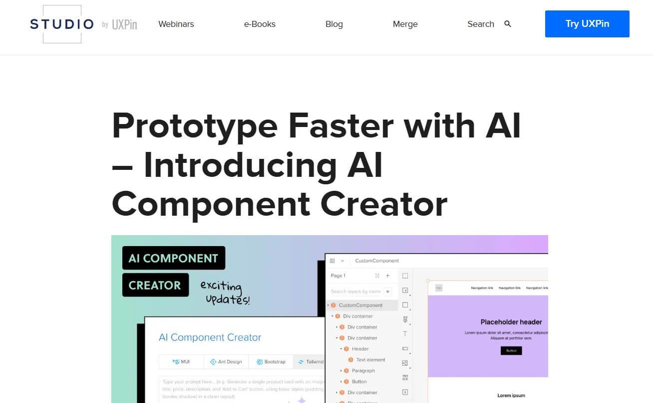 AI Component Creator (UXPin)